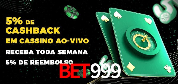 Promoções do cassino ao Vivo bet999